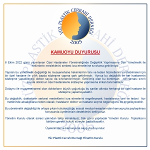 KAMUOYU DUYURUSU